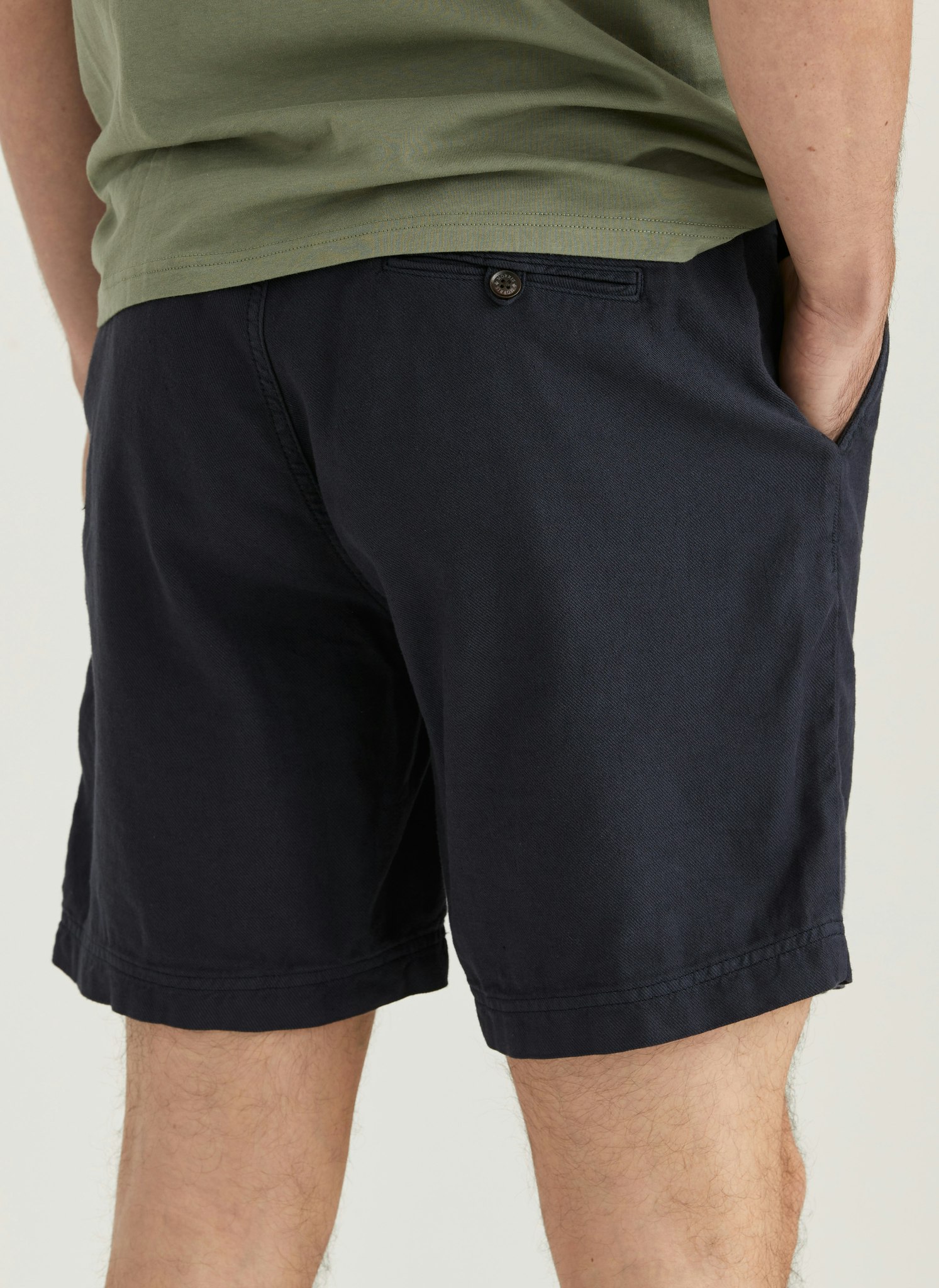 Morris - Fenix Linen Shorts, Blue