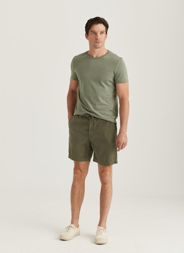 Morris - Fenix Linen Shorts, Olive