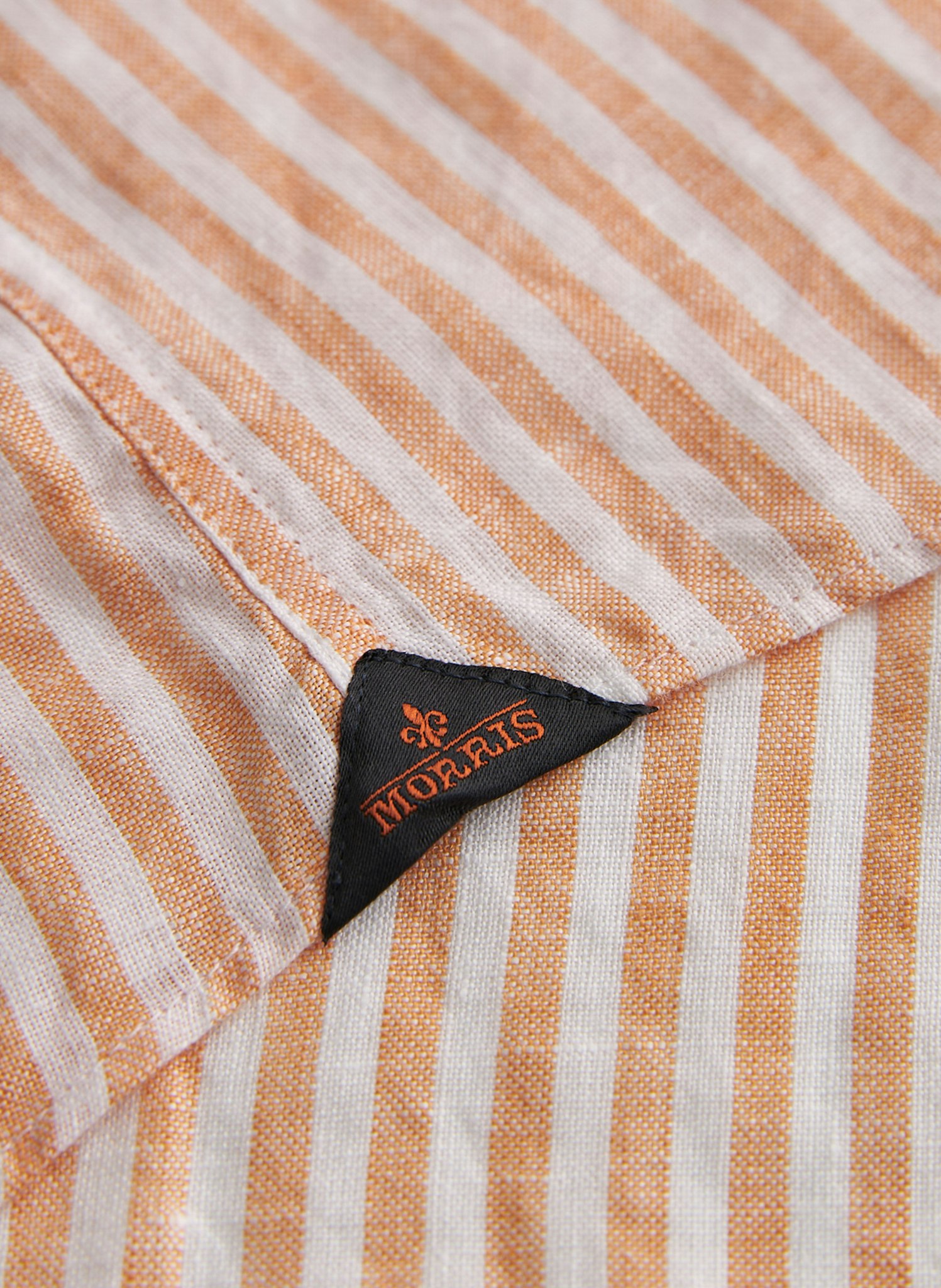 Morris - Douglas Linen Stripe, Orange