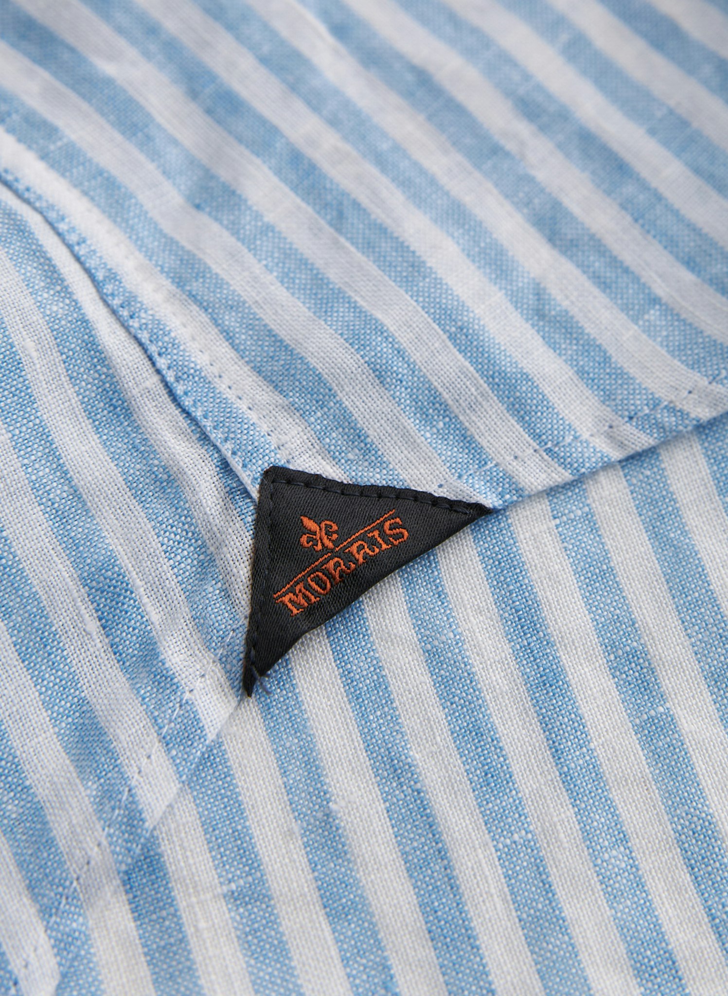 Morris - Douglas Linen Stripe, Blue