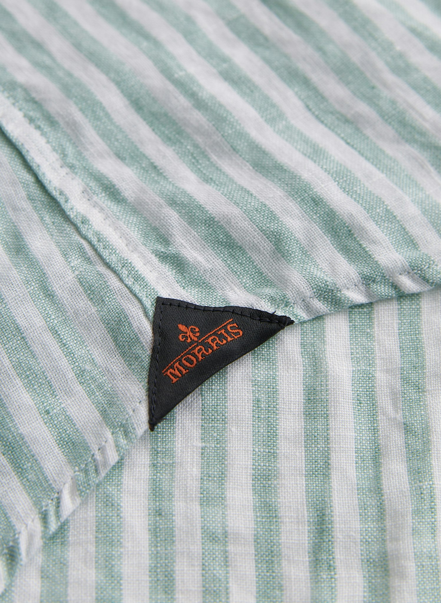 Morris - Douglas Linen Stripe, Green