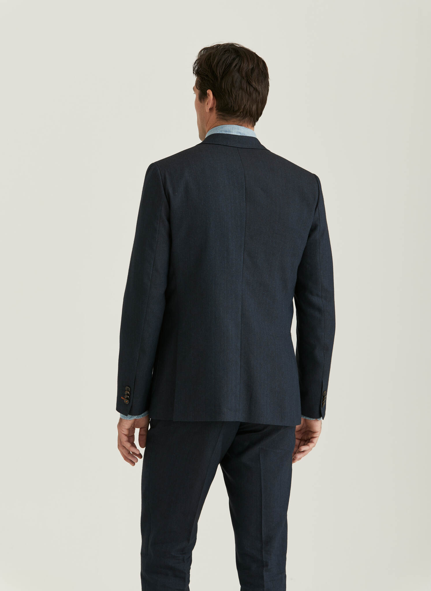 Morris - Archie Linen Suit Jkt, Navy
