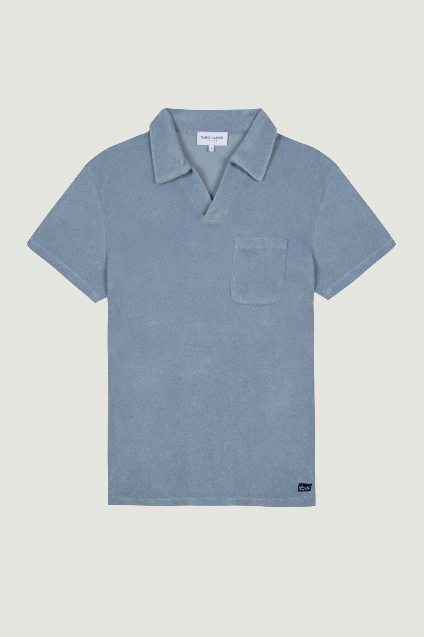 Maison Labiche - Terry Cloth Monclar Polo, Slate Blue