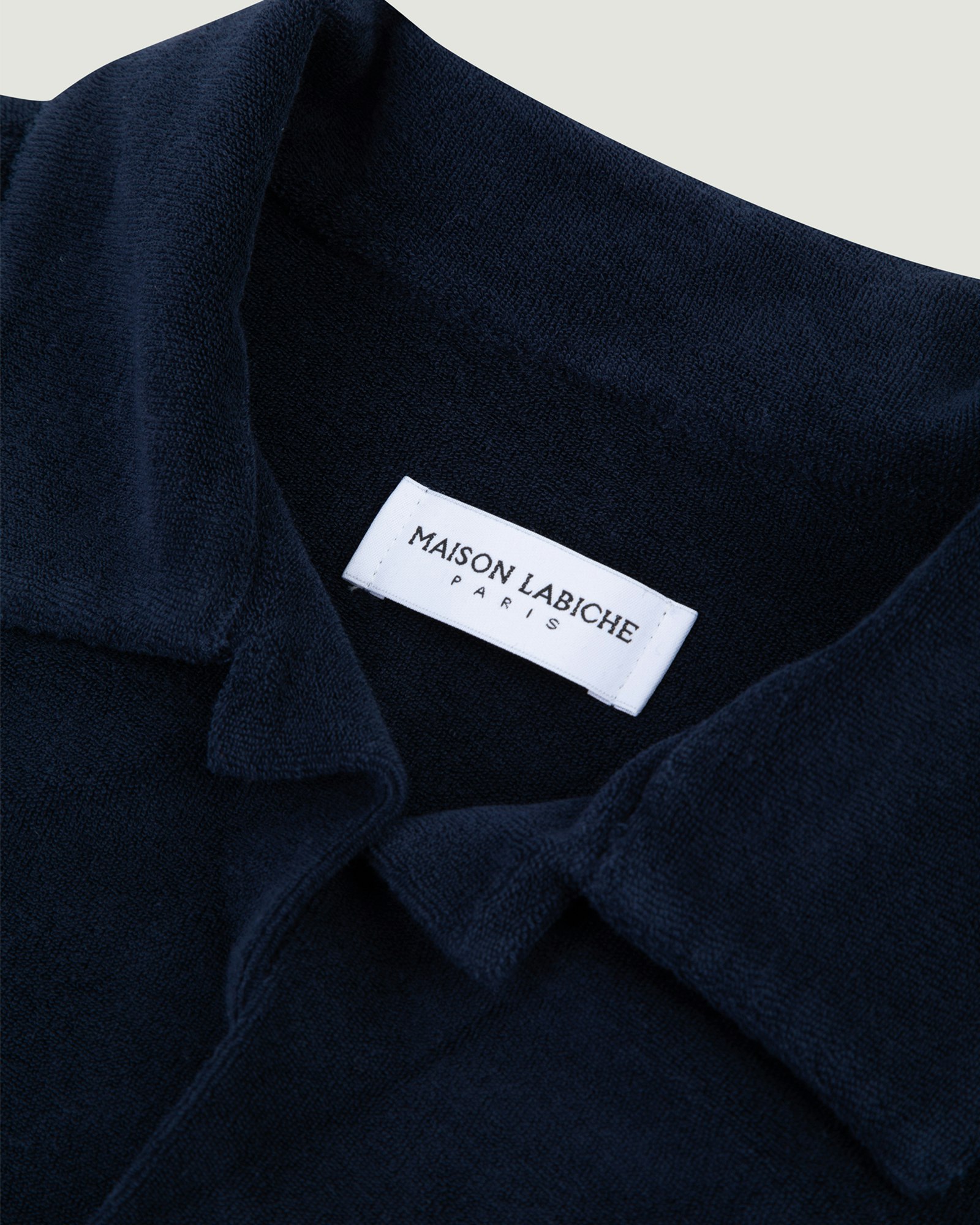 Maison Labiche - Devoured Terry Cloth Germain Shirt, Dk Navy