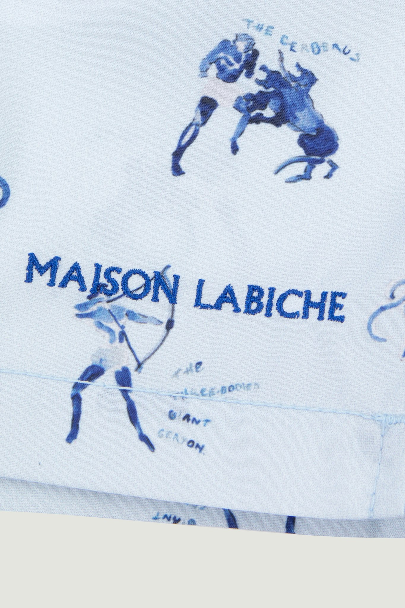 Maison Labiche - Hercules Print Maillot Slim Shorts, Print Hercules