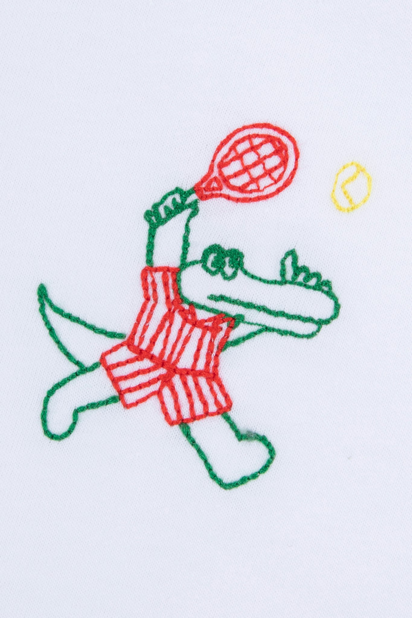 Maison Labiche - Pop In Court Crocodile Tennis, White