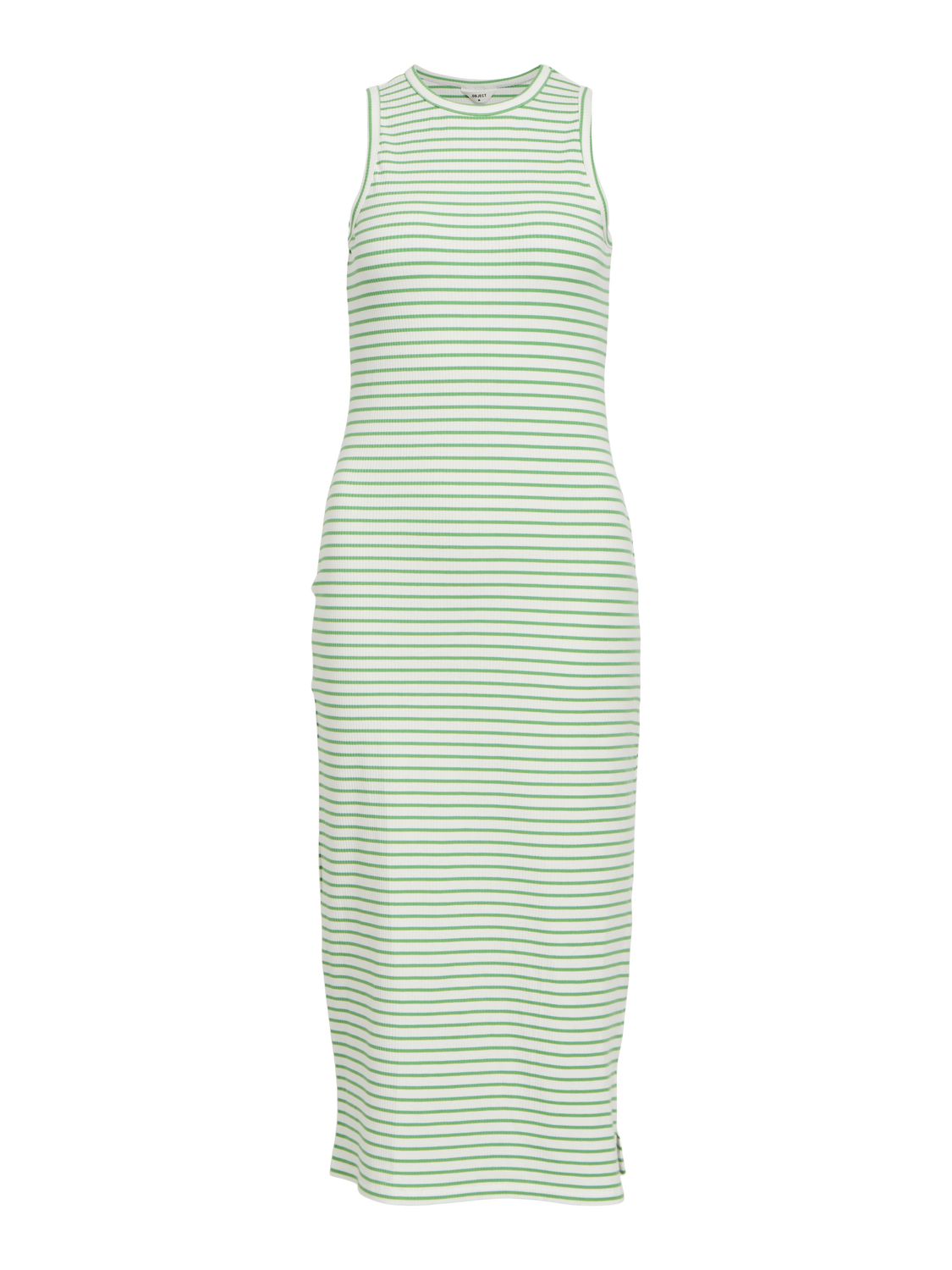 Object - OBJJAMIE S/L LONG DRESS AOP, White/ Green