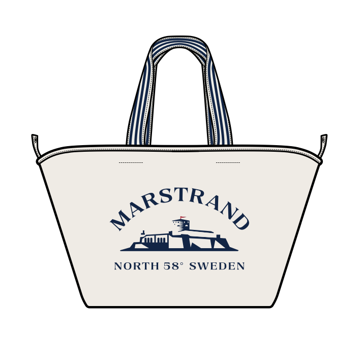 Peca - Marstrand Canvas Beach Bag (Offwhite)