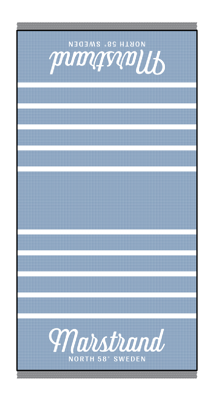 Peca - Marstrand Fouta Beach Towel (Royal Blue)