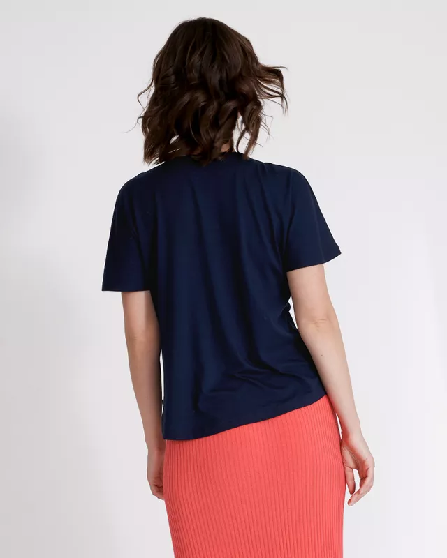 Holebrook - Asta V-Neck Top (Navy)