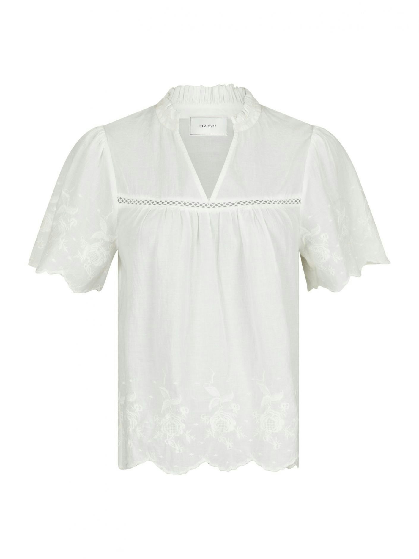 Neo Noir - Micheline Emb Blouse (Offwhite)