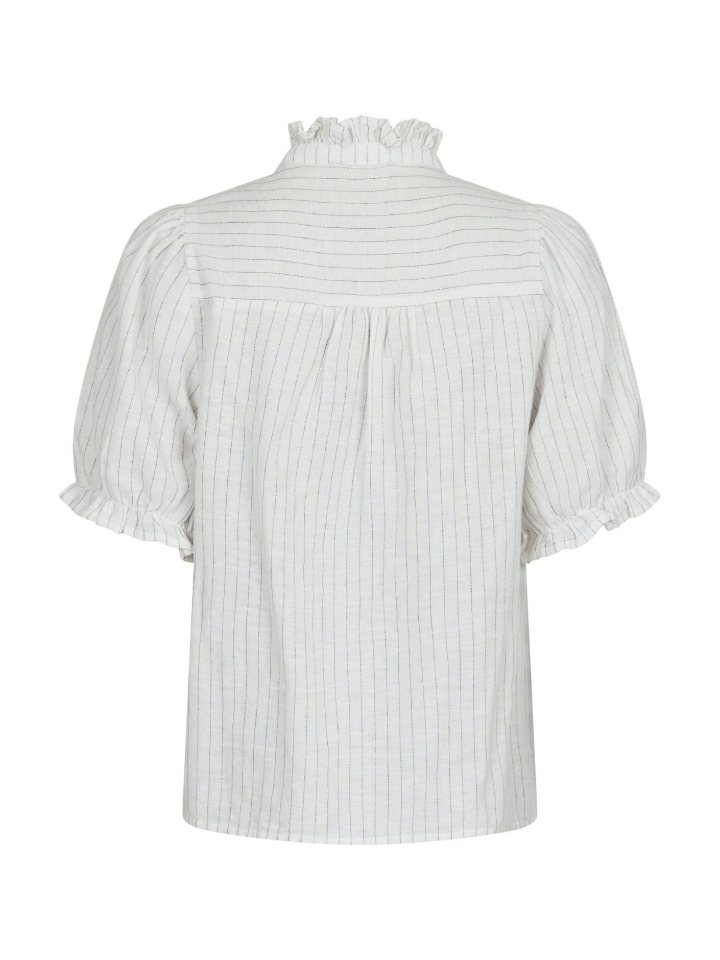 Neo Noir - Odesa Simple Stripe Blouse (Offwhite)