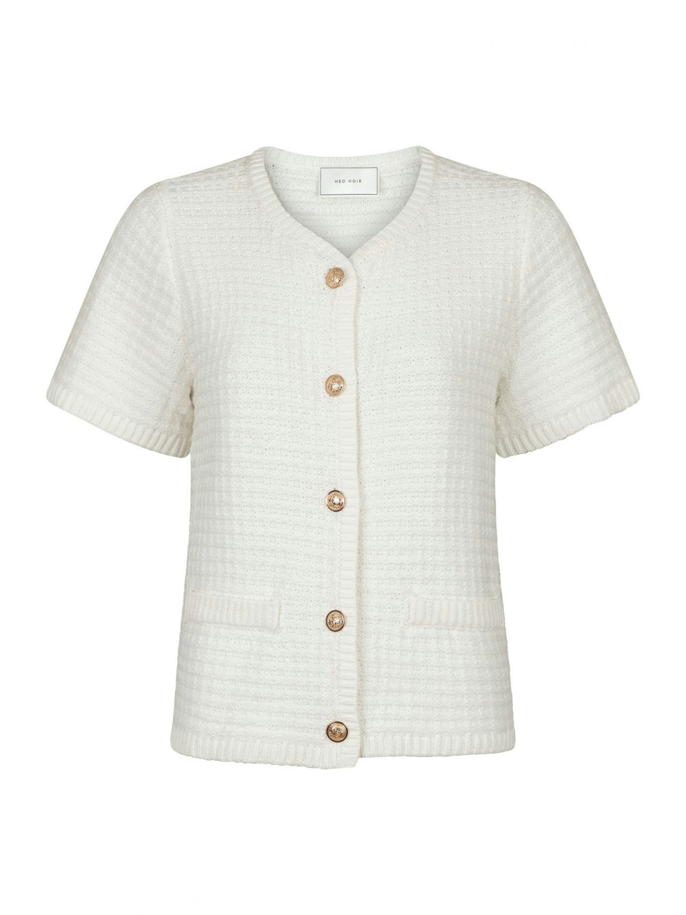 Neo Noir - Masha Knit Cardigan (White)