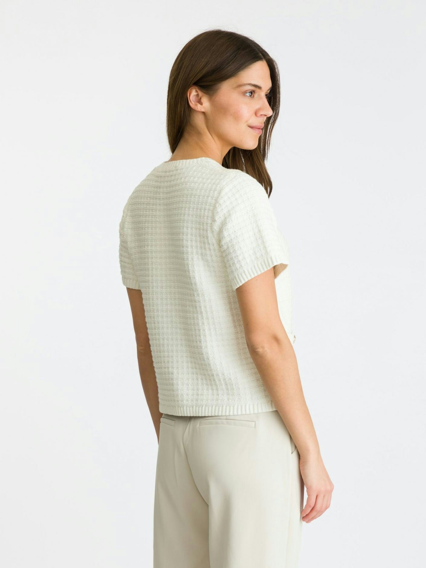 Neo Noir - Masha Knit Cardigan (White)