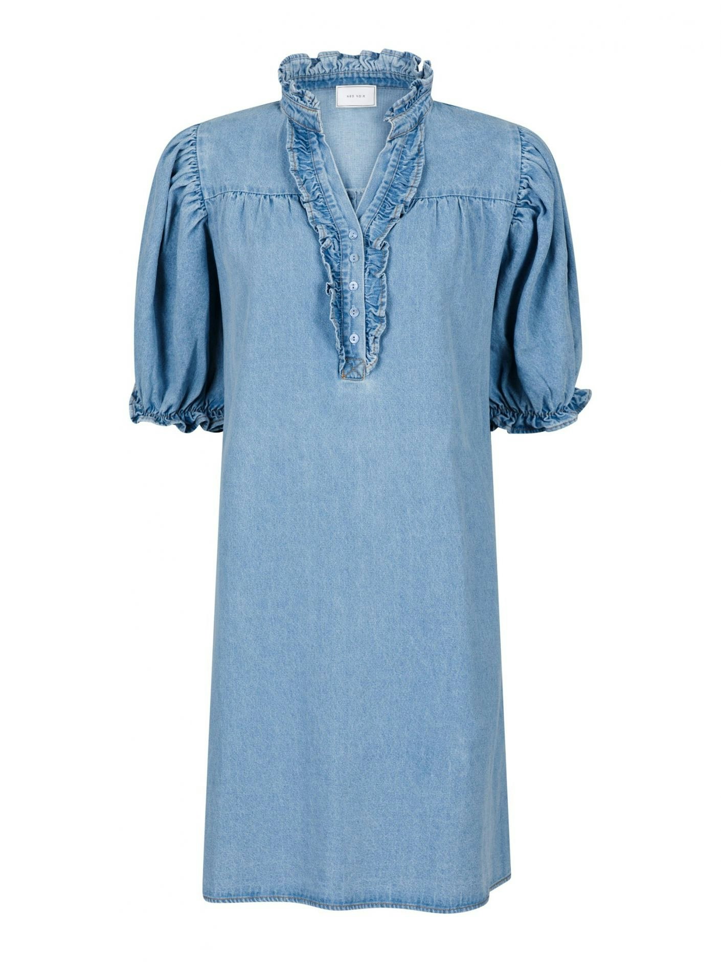 Neo Noir - Alma Denim Dress (Stonewash)