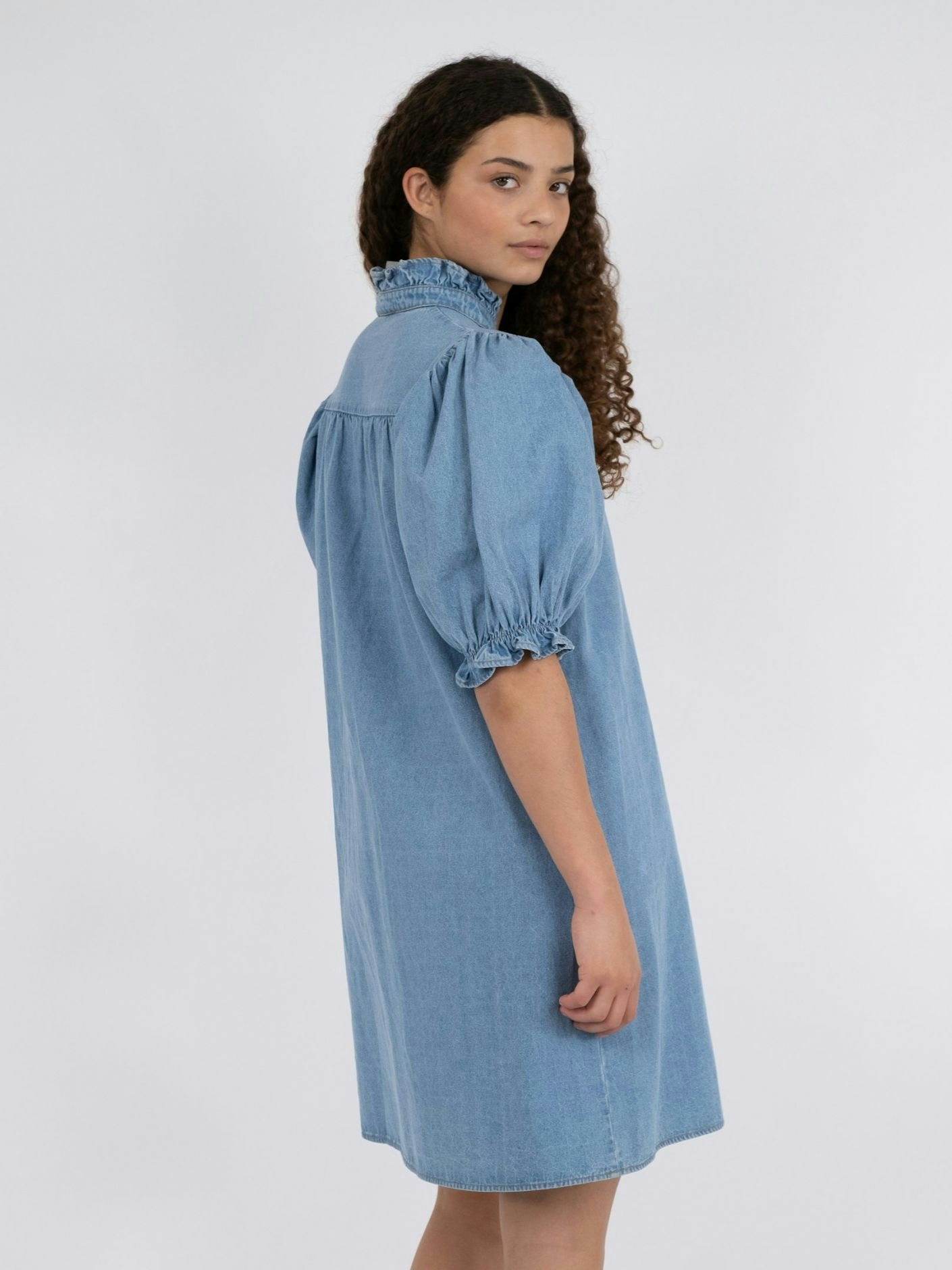 Neo Noir - Alma Denim Dress (Stonewash)