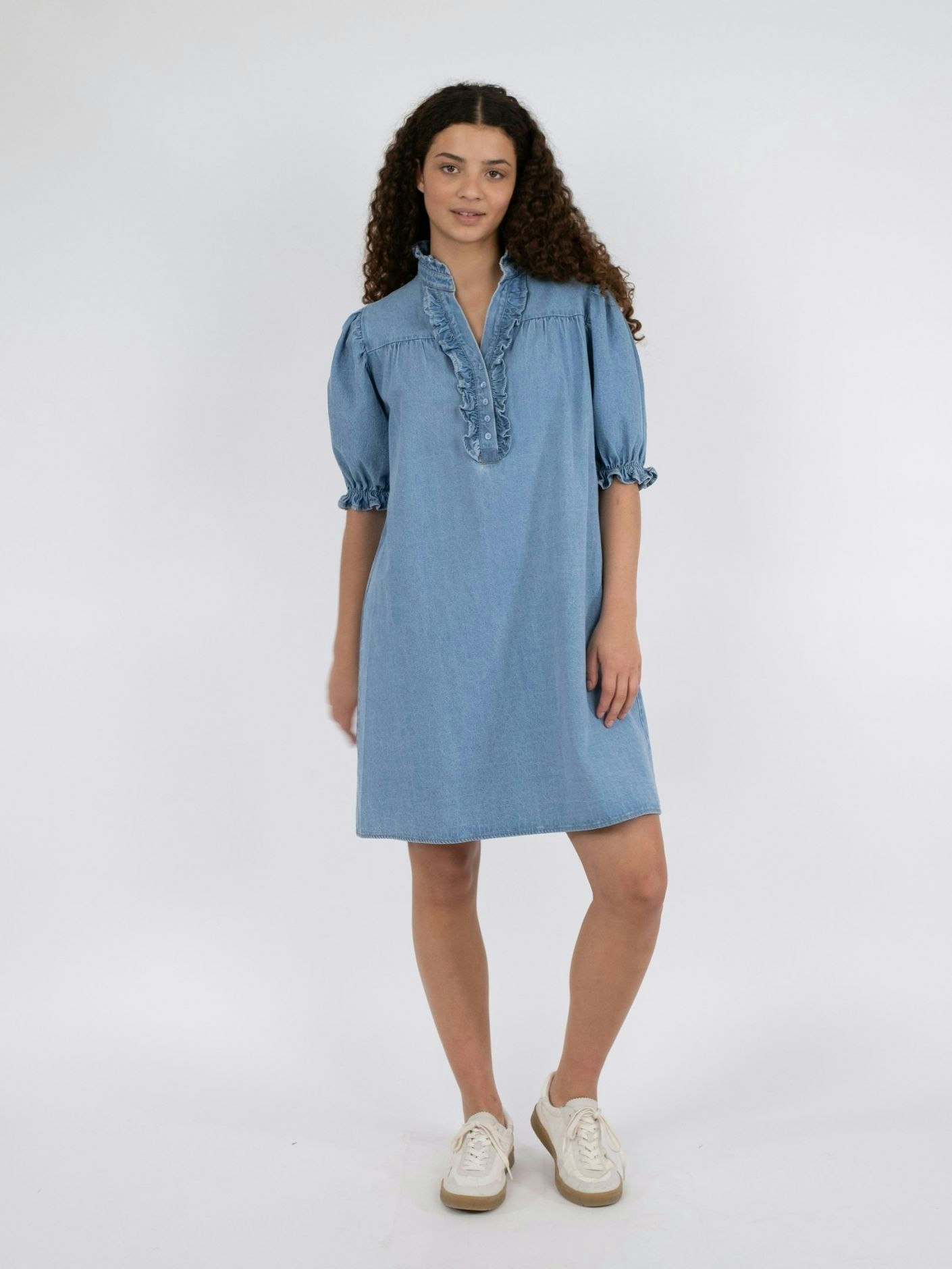 Neo Noir - Alma Denim Dress (Stonewash)