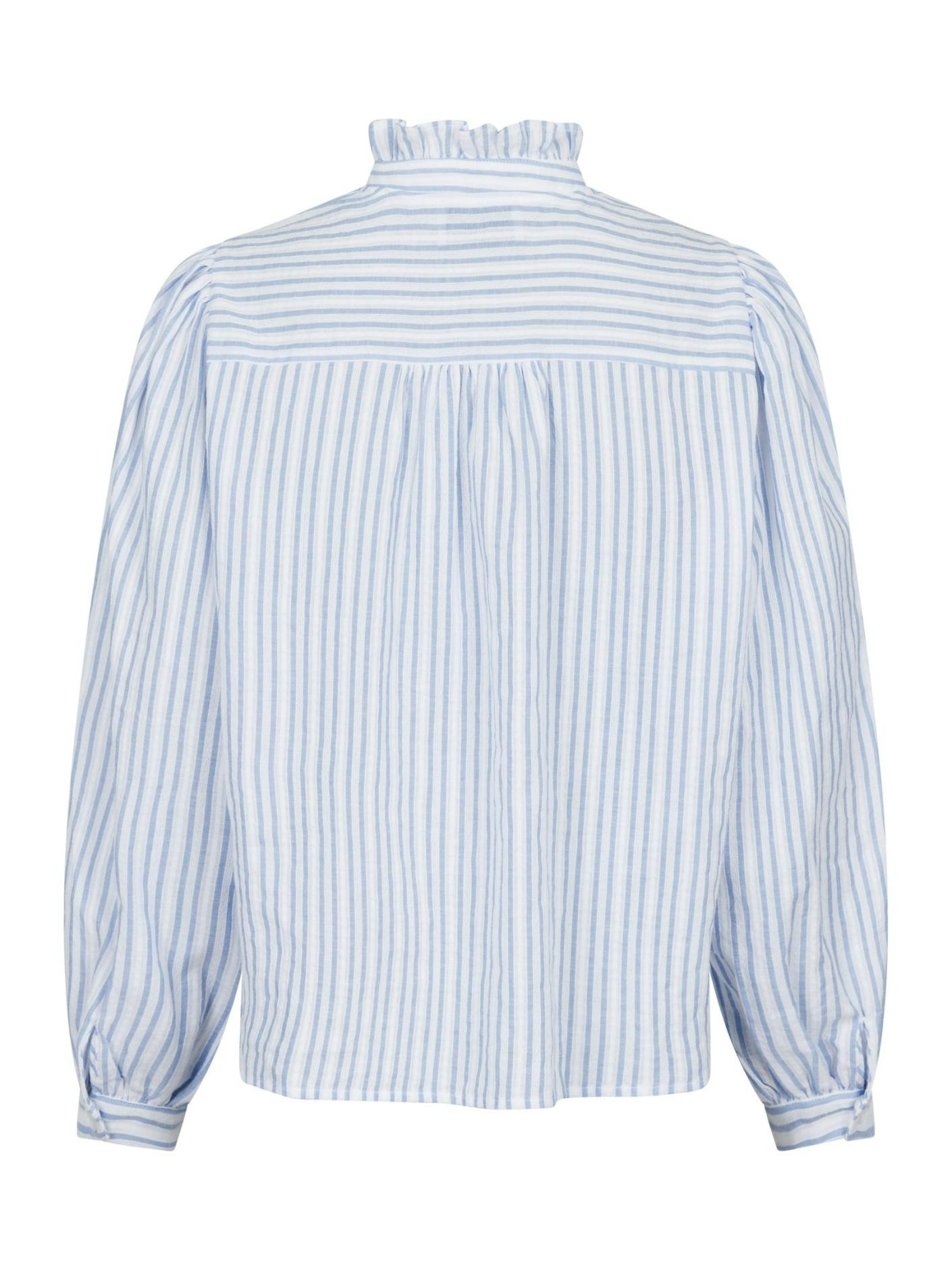 Neo Noir - Johanne Stripe Blouse (Light Blue)