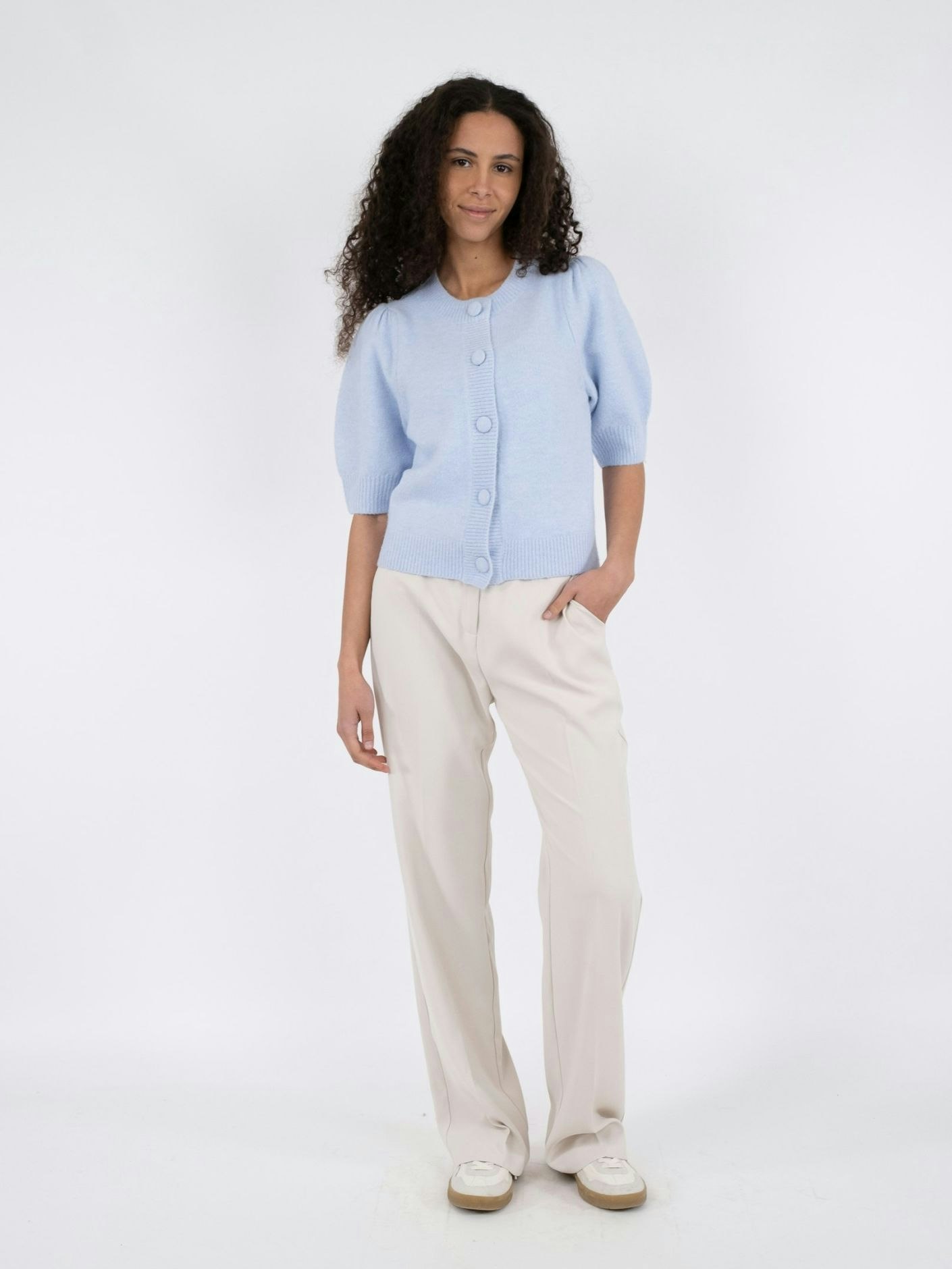 Neo Noir - Trudy Knit Cardigan (Light Blue)