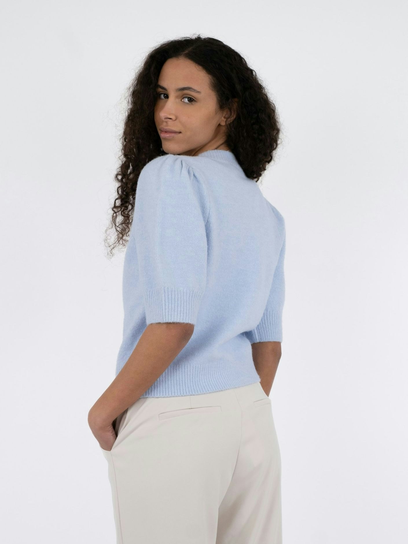 Neo Noir - Trudy Knit Cardigan (Light Blue)