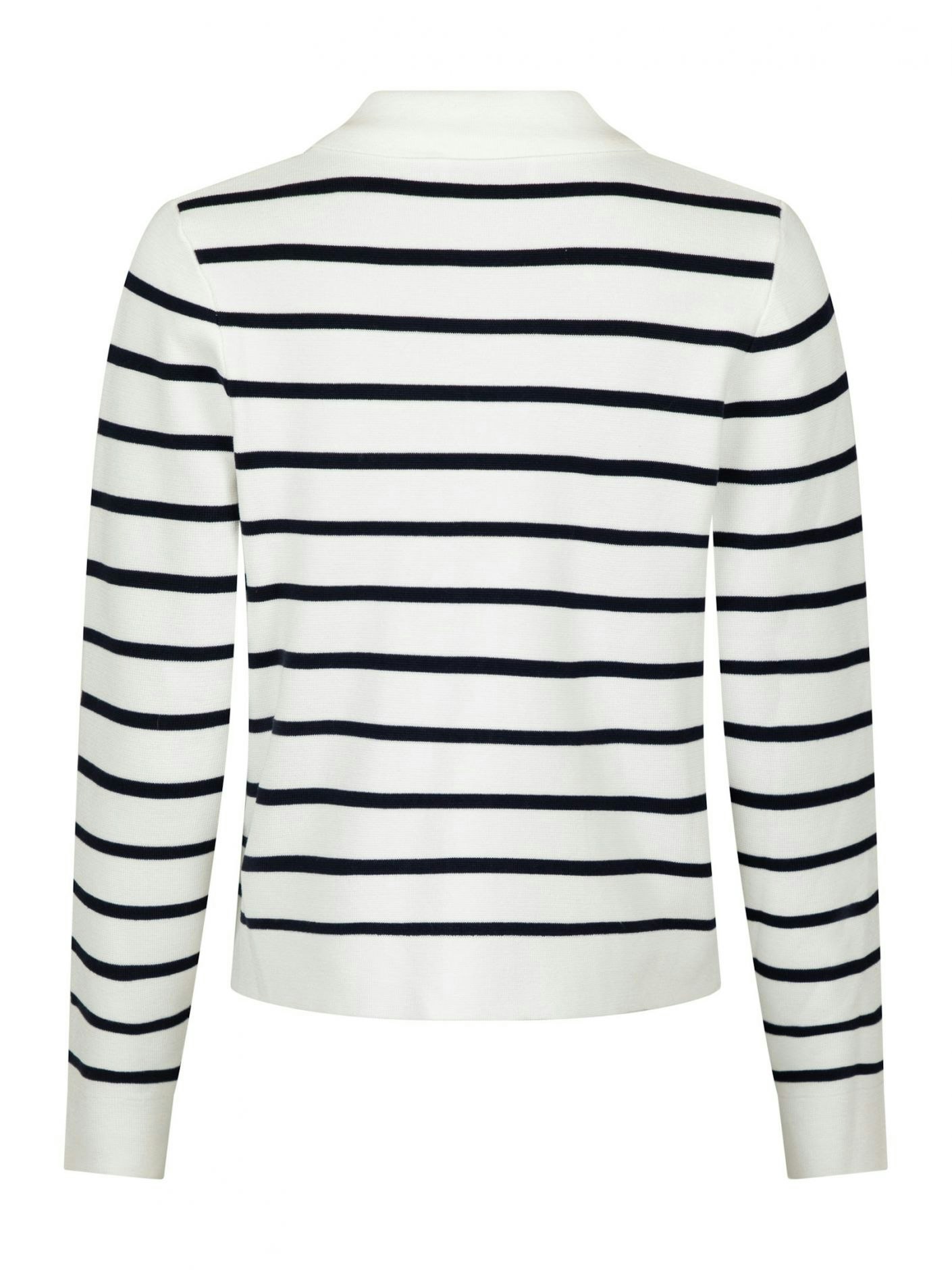 Neo Noir - Tippi Knit Stripe Cardigan (White/ Navy)