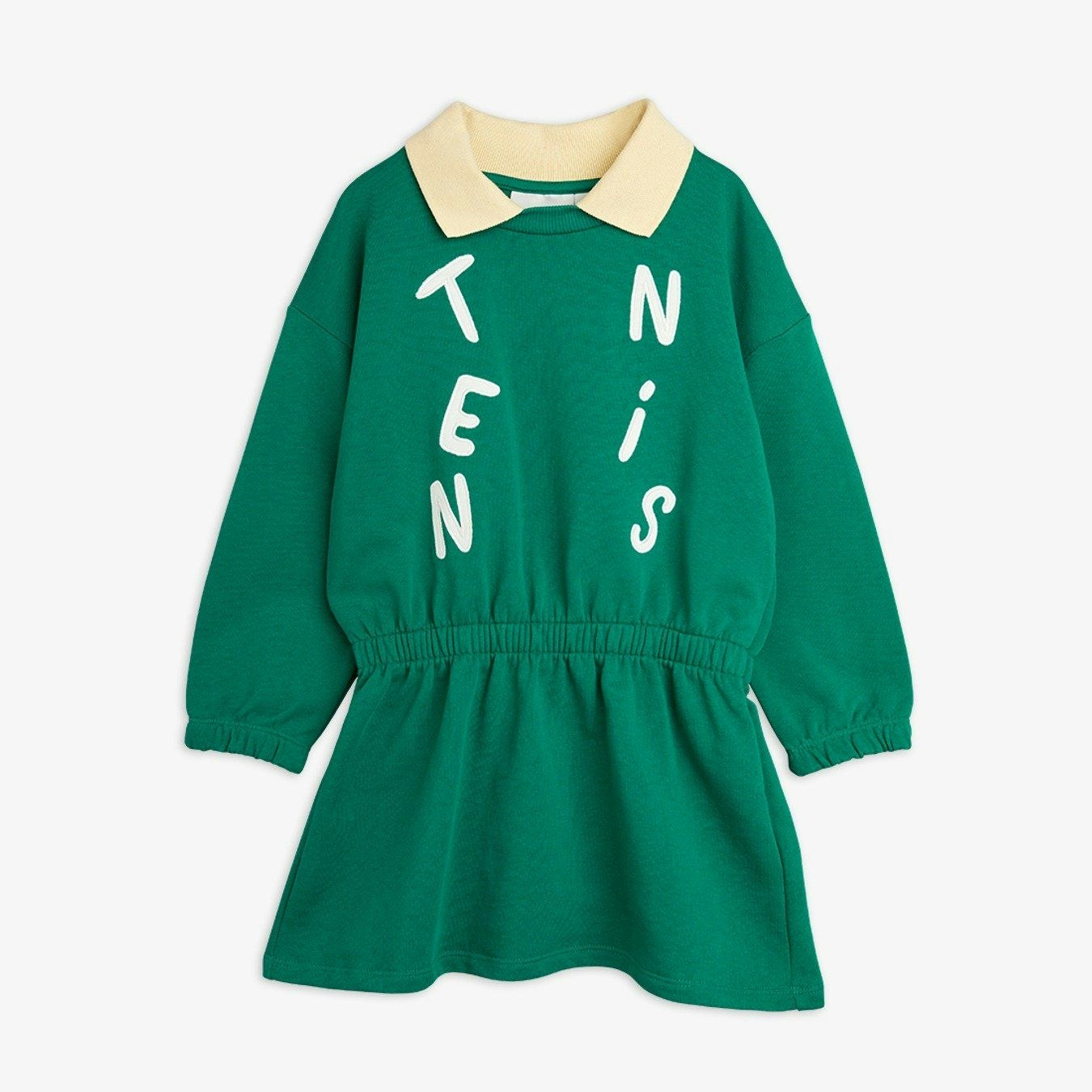 Mini Rodini - Tennis application collar sweatdress (Green)