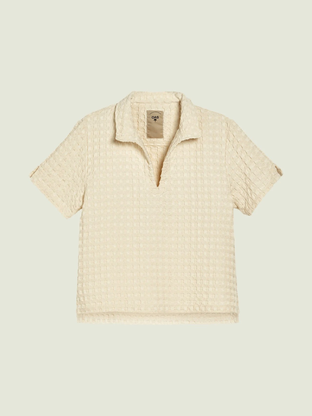 OAS Company - Ecru Jaffa Waffle Shirt