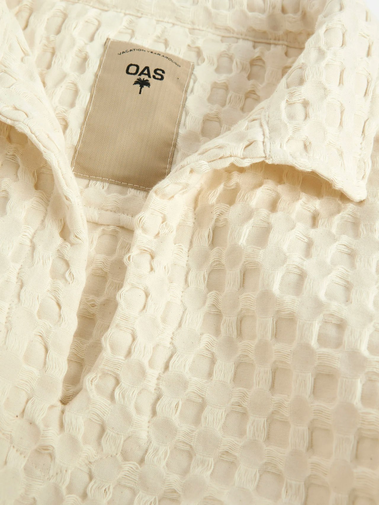 OAS Company - Ecru Jaffa Waffle Shirt