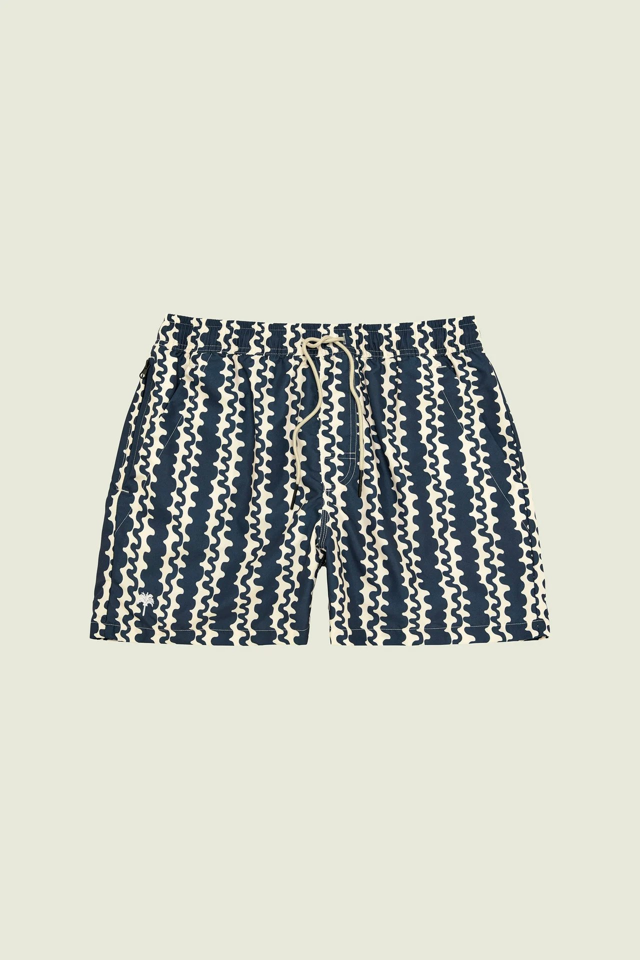 Oas Company - Blue Scribble Swim Shorts