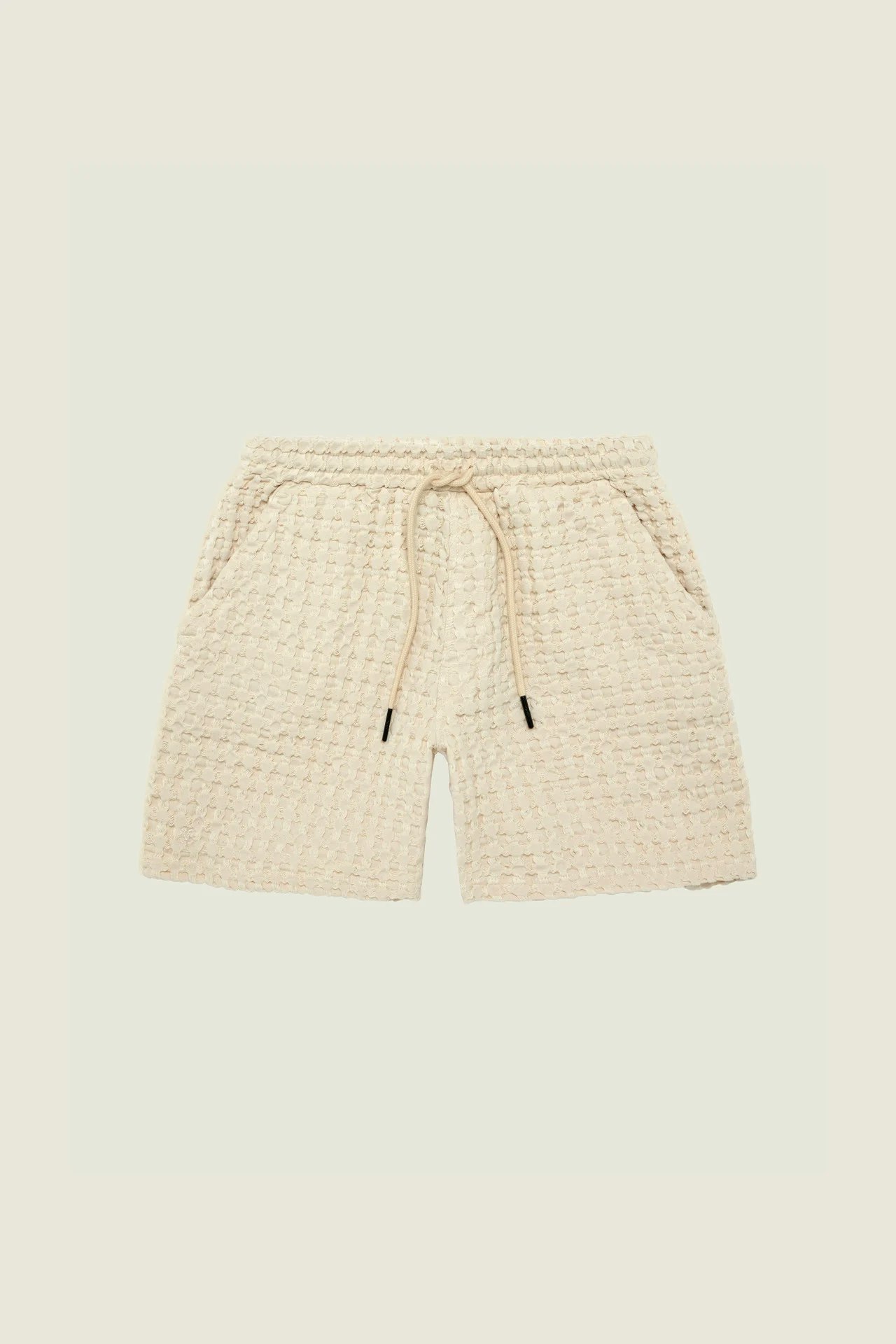 Oas Company - Ecru Porto Waffle Shorts