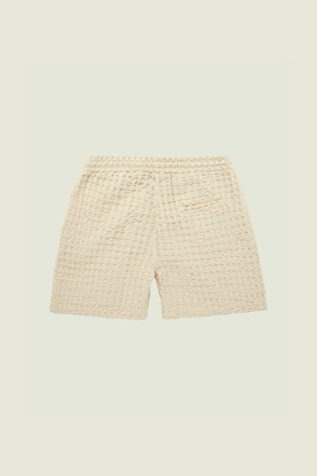 Oas Company - Ecru Porto Waffle Shorts