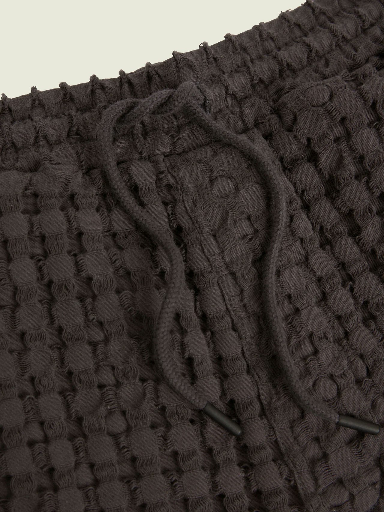 Oas Company - Nearly Black Porto Waffle Shorts