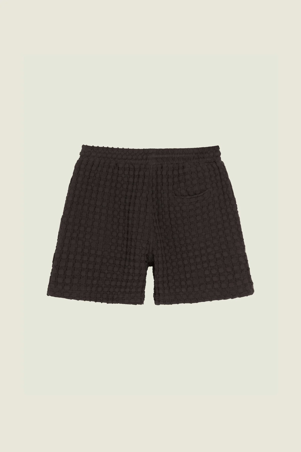 Oas Company - Nearly Black Porto Waffle Shorts