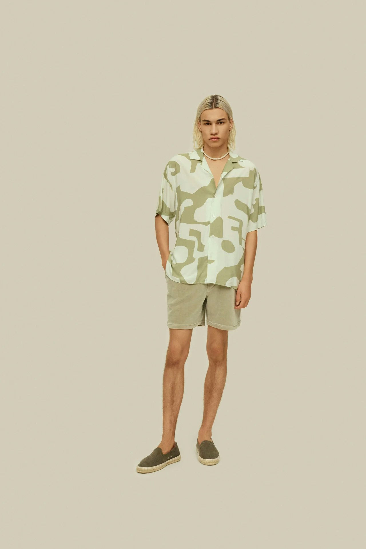 Oas Company - Sage Puzzlotec Viscose Shirt