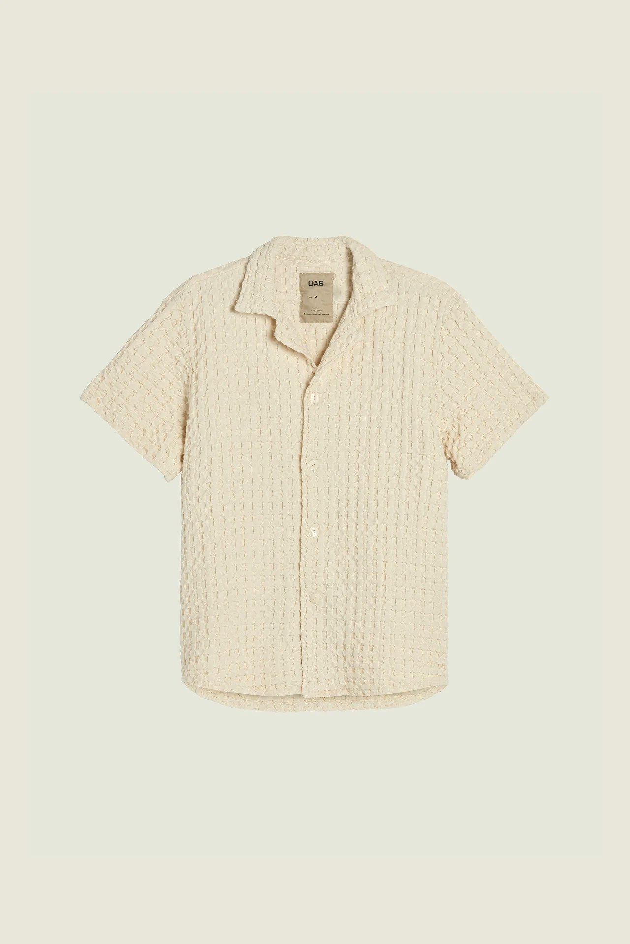 Oas Company - Ecru Cuba Waffle Shirt