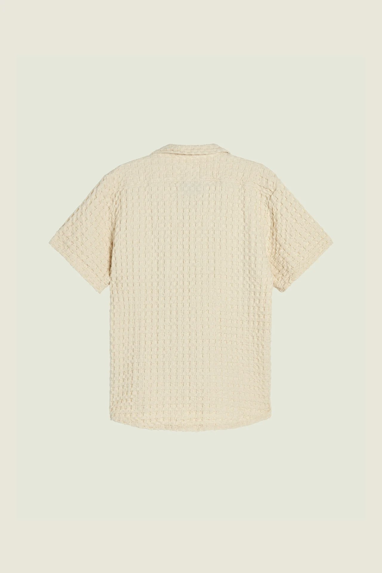 Oas Company - Ecru Cuba Waffle Shirt