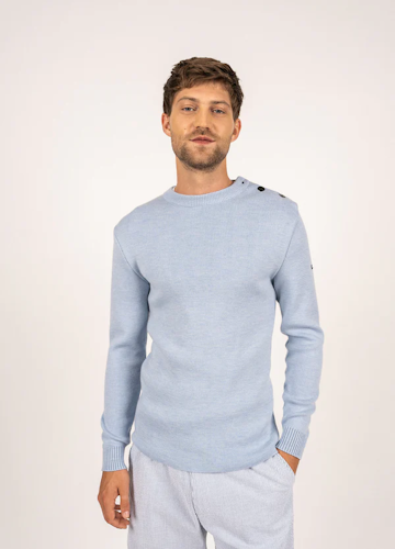 Saint James - Rochefort sailor jumper (Ciel Chine)