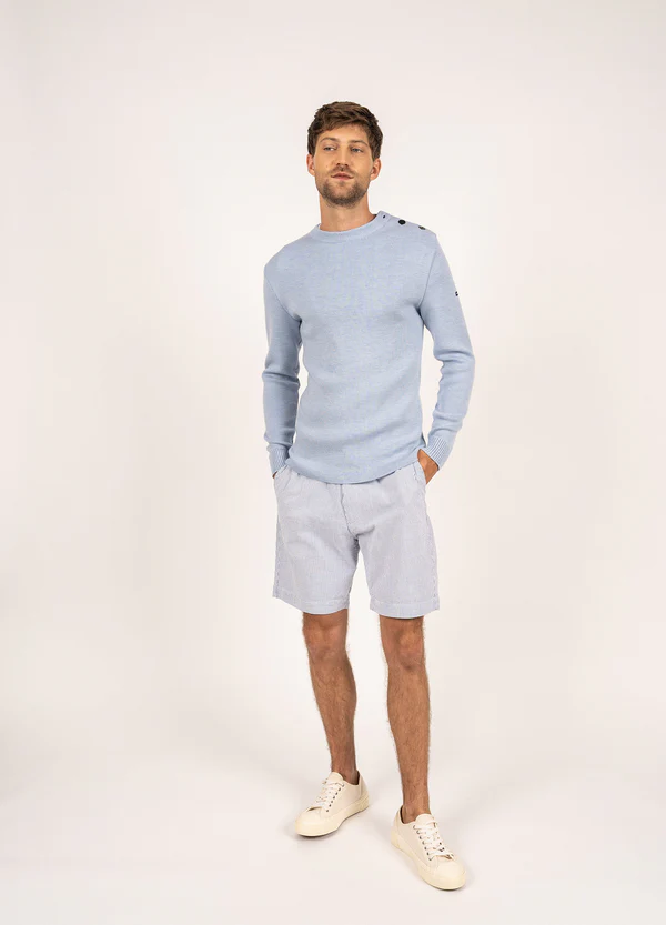 Saint James - Rochefort sailor jumper (Ciel Chine)