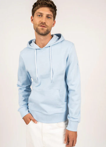 Saint James - Benji hooded sweatshirt (Ciel)
