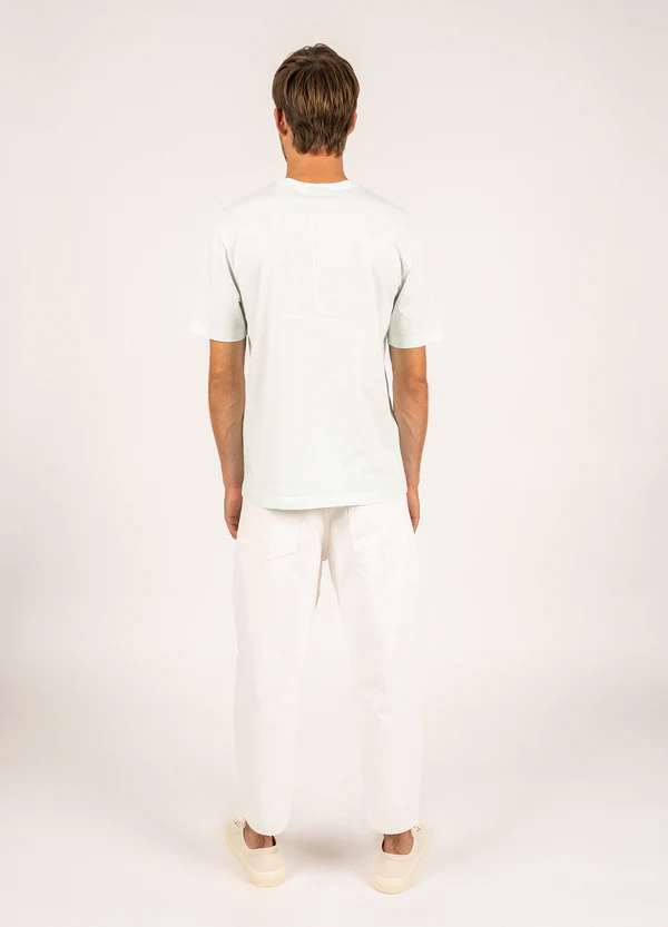 Saint James - Cédric t-shirt with boat print (Aloe)