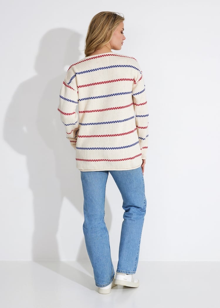 EmmaMalena - Käringötröja Stickad (Offwhite) Unisex