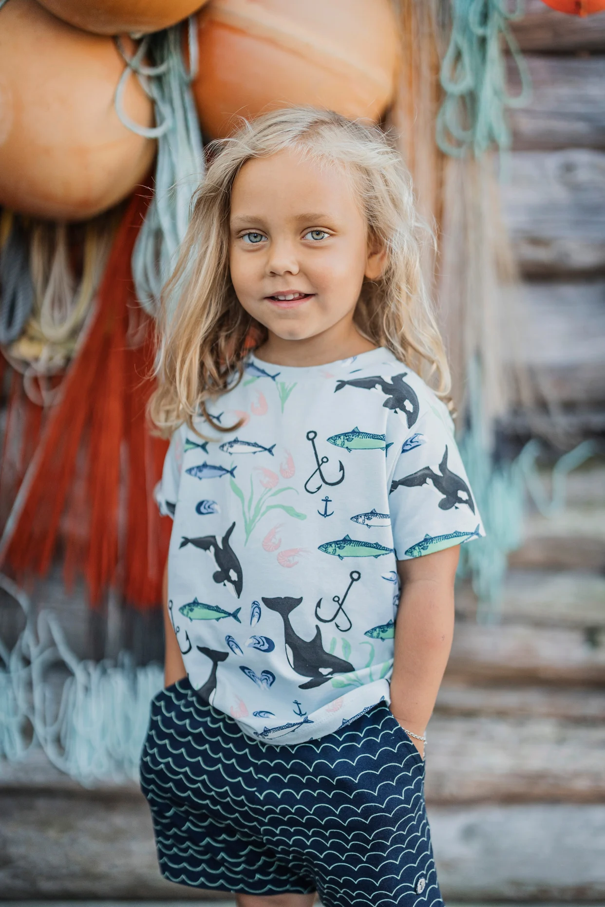EmmaMalena - T-shirt Barn Mix (Blue)