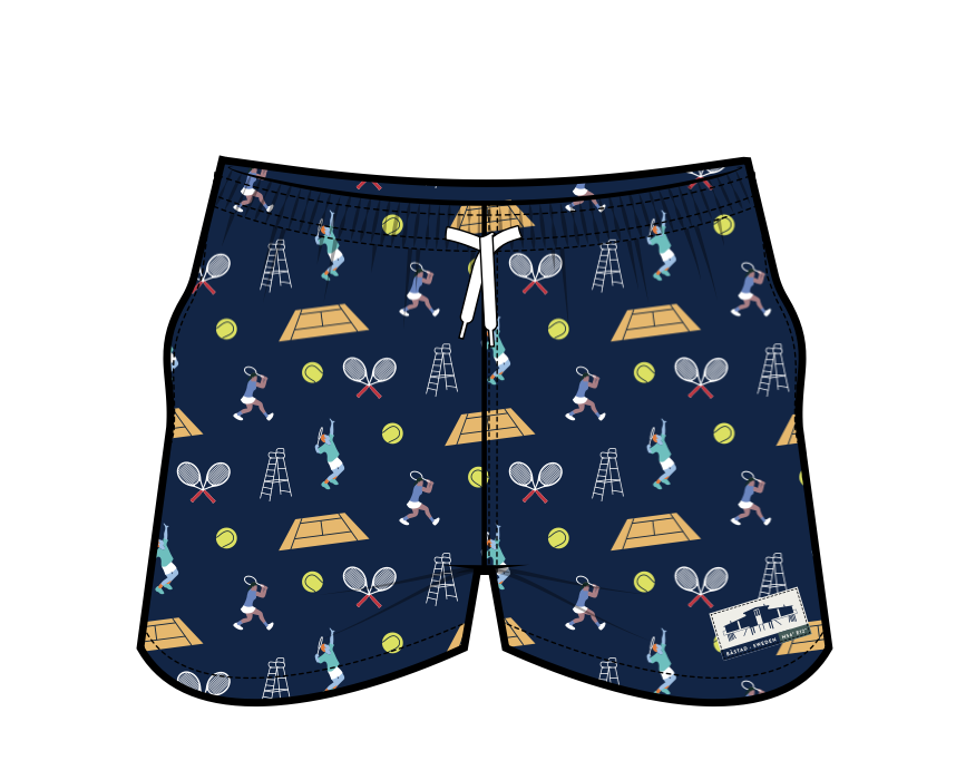 Peca - Båstad Tennis Swimshorts (Navy)