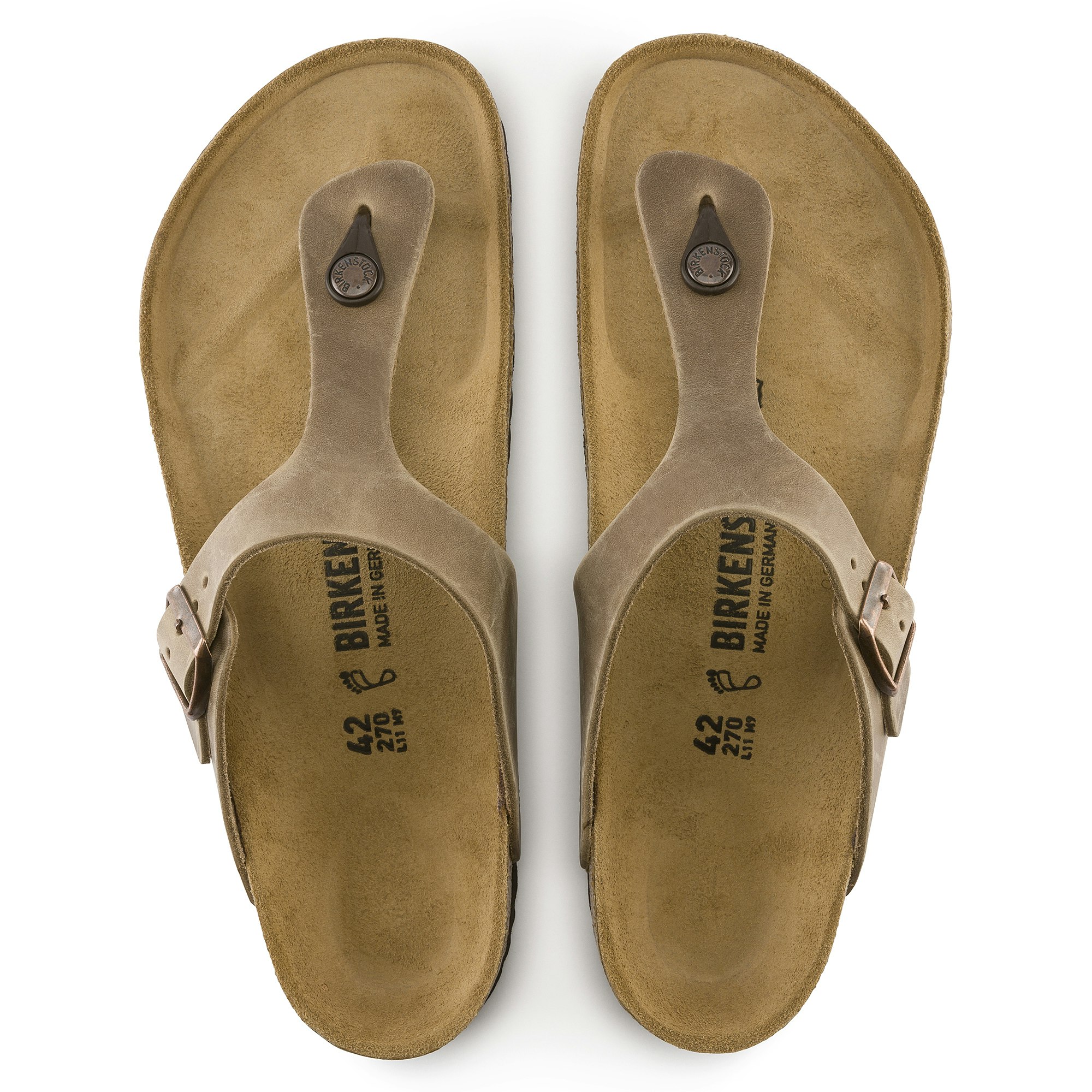 Birkenstock - GIZEH OILED LEATHER (Tobacco Brown)