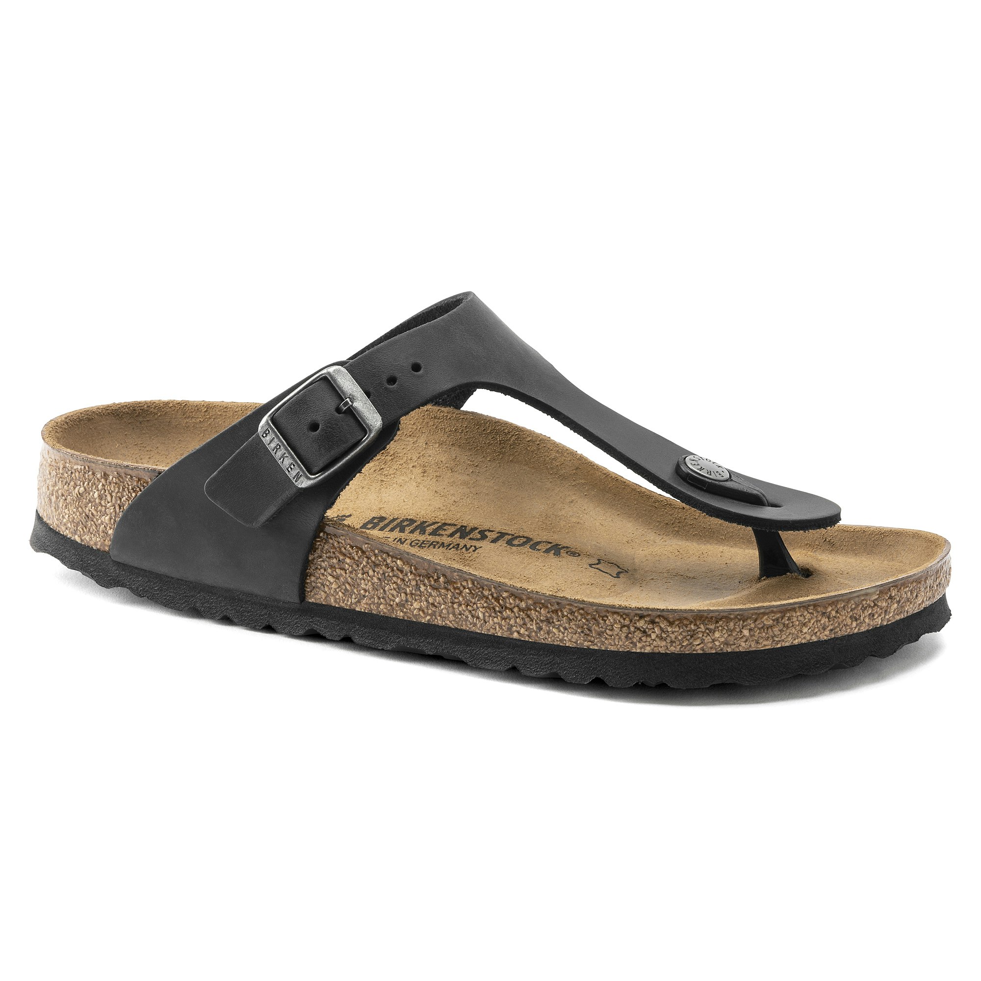 Birkenstock - GIZEH OILED LEATHER (Black)