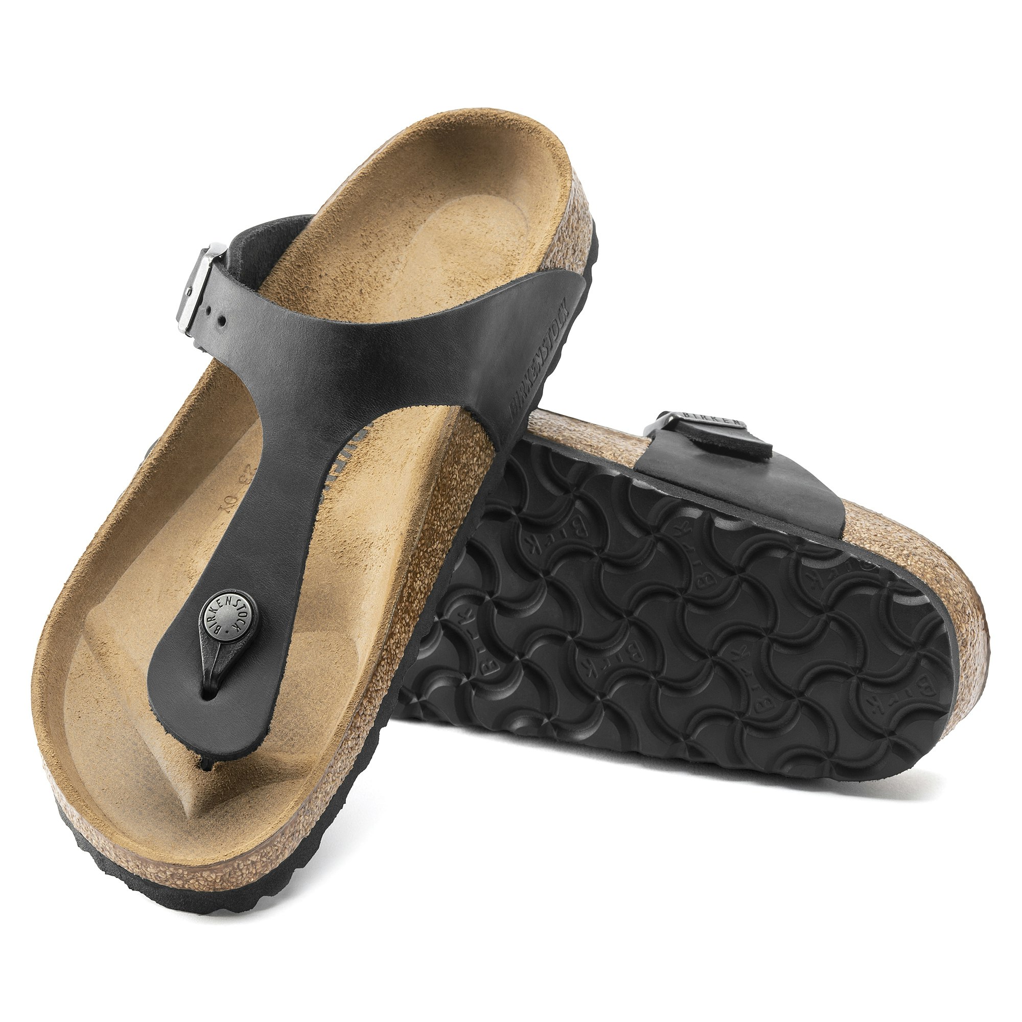 Birkenstock - GIZEH OILED LEATHER (Black)
