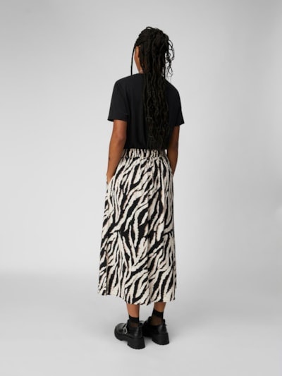 Object - OBJJACIRA MW SKIRT (Sandshell Black/ Fossil Zebra)