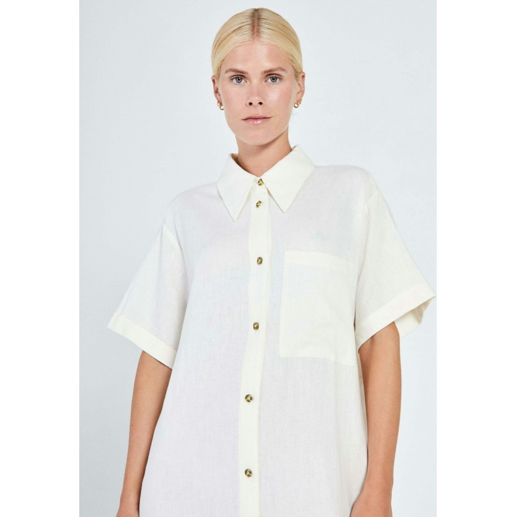 NORR - Esma shirt dress (Off-white)