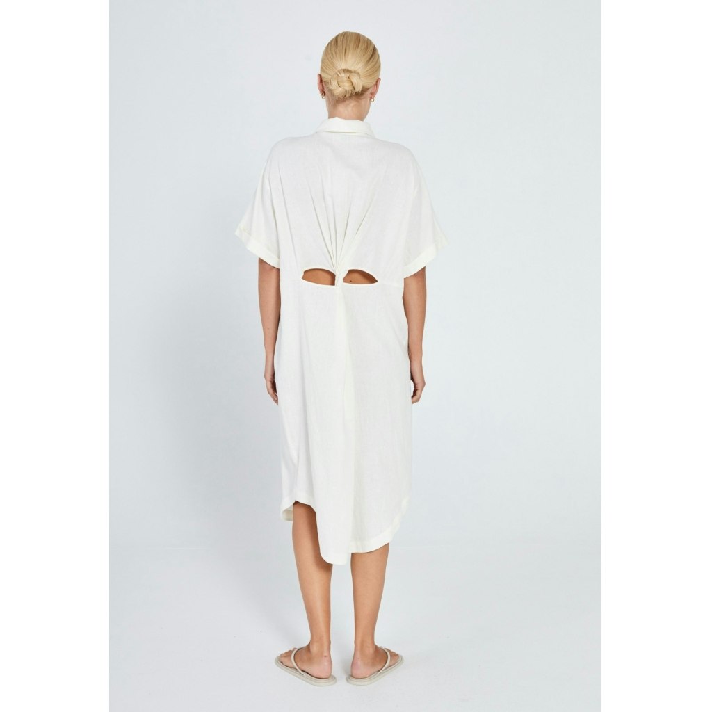 NORR - Esma shirt dress (Off-white)
