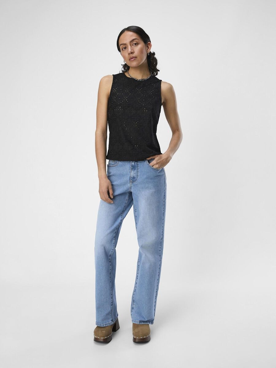 Object - OBJFEODORA RE TANK TOP (Black)